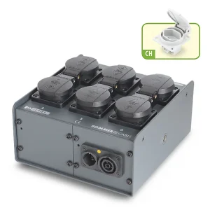 Schukoverteiler 6fach, powerCON TRUE1