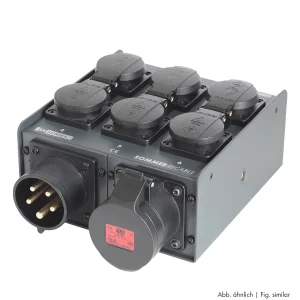 Schukoverteiler 6fach, CEE5 16A, FR