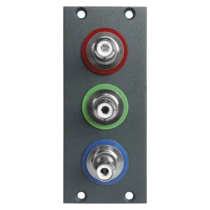 SYSBOXX Frontblech 2HE, 1BE, 3xRCA (rgb)