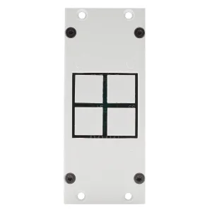 SYSBOXX-Modul 2HE, 1BE, 4fach Taster