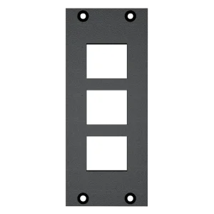 SYSBOXX-Frontblech 2HE 1BE 3xKeystone