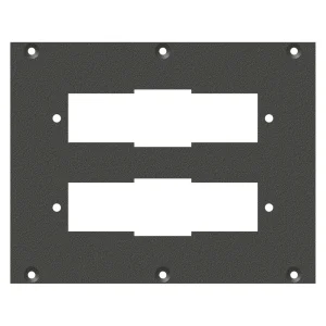 SYSBOXX-Frontblech 2HE 3BE 2xSIEMENS-