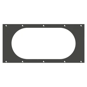 SYSBOXX-Frontblech 2HE 5BE, Hohlwanddose