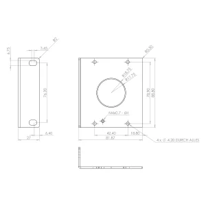 SYSBOXX-MKII-Seitenblech 2HE Tiefe 1fach