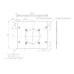 SYSBOXX-MKII-Seitenblech 2HE Tiefe 1fach