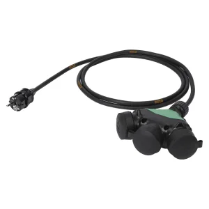 Netzkabel Titanex, schwarz,  5,00m