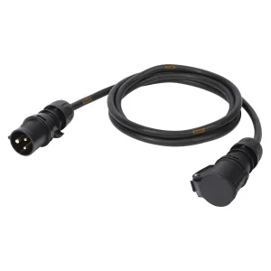 Netzkabel Titanex, schwarz,  2,50m