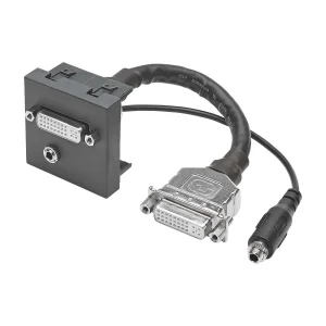 SYSWALL45 DVI+Minikl. -> Kabelbuchsen