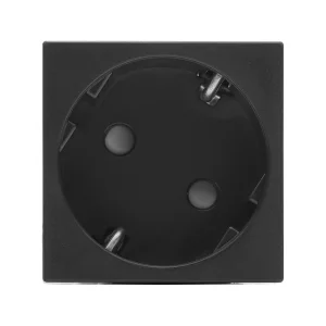 SYSWALL45 SCHUKO-Steckdose 1fach gedreht