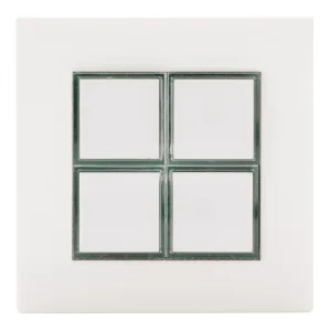 SYSWALL45 4f.Tastermodul, reinweiß,