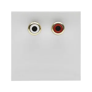 SYSWALL45 Cinch Stereo mit Symmetrierung