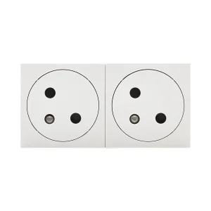 SYSWALL45 SCHUKO-Steckdose CEE7/5 2fach