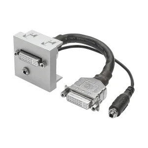 SYSWALL45 DVI+Minikl. -> Kabelbuchsen