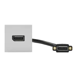 SYSWALL45 DISPLAYPORT -> Kabelbuchse 80°