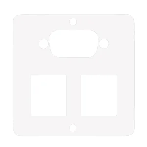 SYSWALL50 Frontplatte, 2x KEYSTONE + VGA