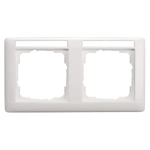 SYSWALL55 Schalterrahmen 2fach, beschr.