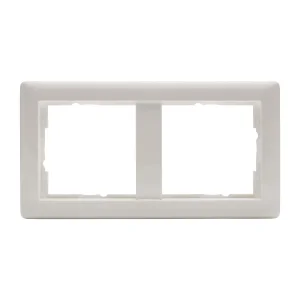 SYSWALL55 Schalterrahmen 2fach ohne Steg