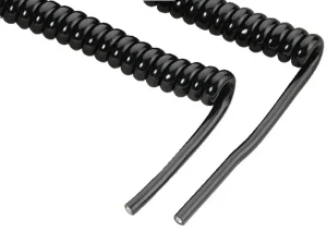 CCX-6M Mike-PTT-Spiralkabel, 90-600cm