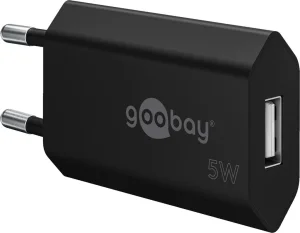 PSS-1005USB/BK USB-A Ladegeraet, 5V/1A