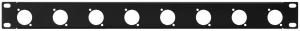 RCP-8732U 1HE-Blende mit Bohrung