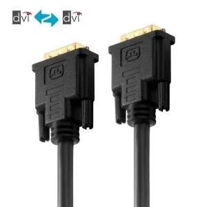 Zertifiziertes 2K DVI Dual Link Kabel - schwarz, 0.50m